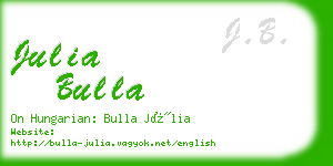 julia bulla business card